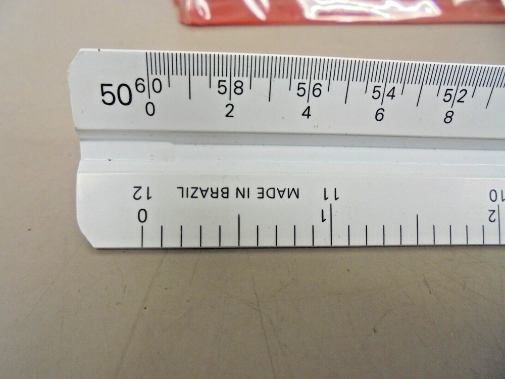 Staedtler Engineer 987 18-34 Triangular Scale Ruler Plastic