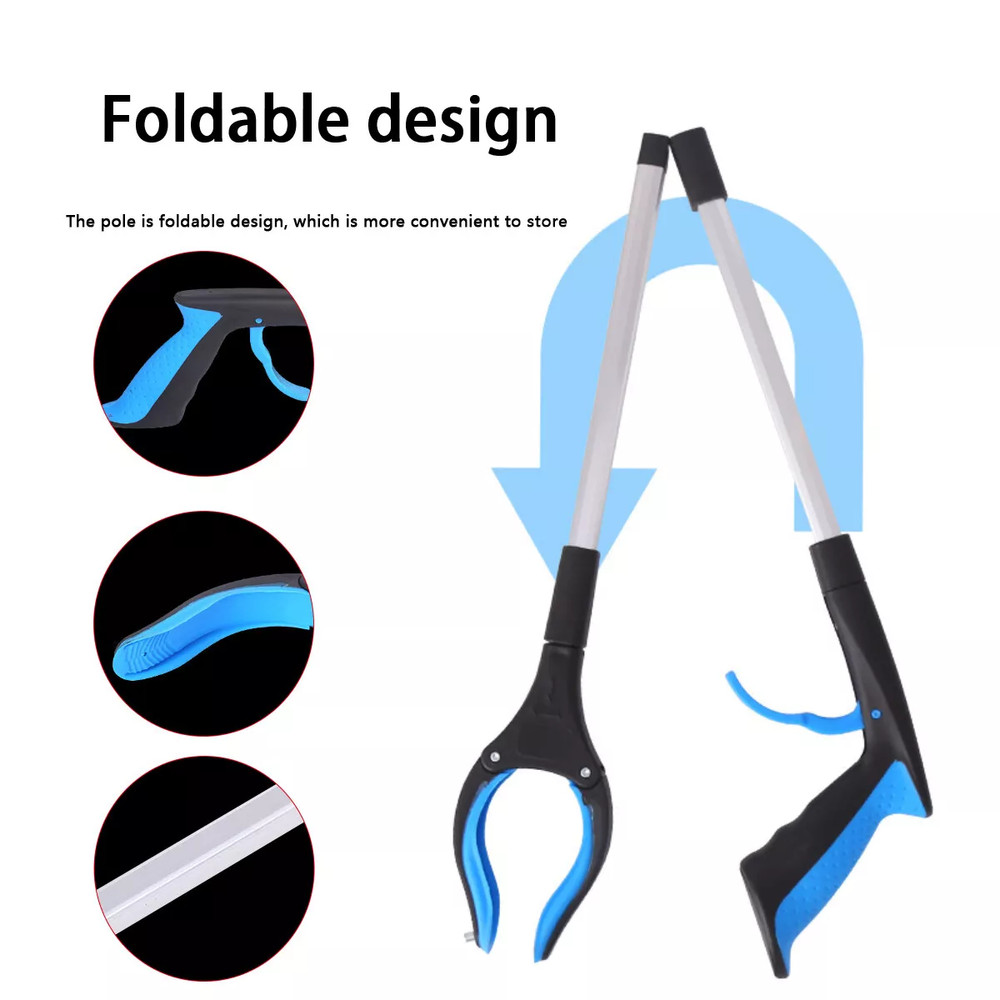 Foldable Gripper Extender Hand Tools Litter Picker Collapsible Garbage Grabber