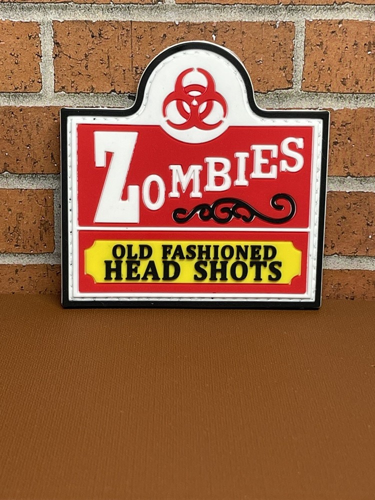 Tactical PVC Patch - Morale Zombies Patch - Zombies Gun Biohazard Patch