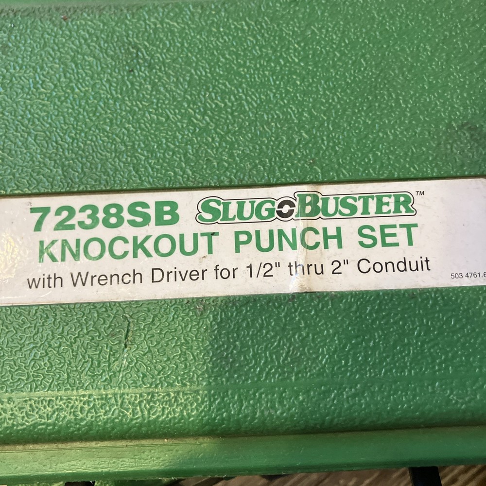 7238sb greenlee knockout set