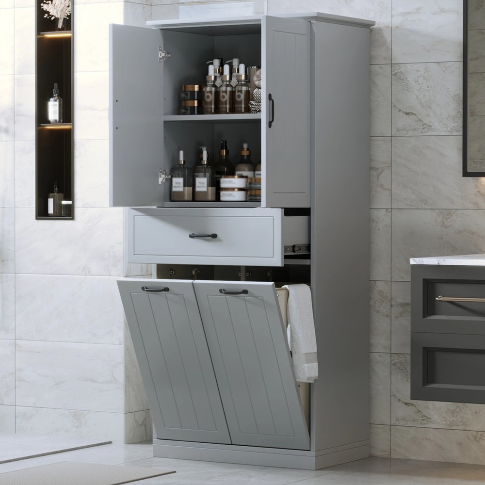 Christopher Knight Home - Everett Traditional Bathroom Storage Cabinet with...
