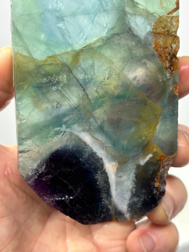 Fluorite slab Cabbing Lapidary Combo Ship Avail