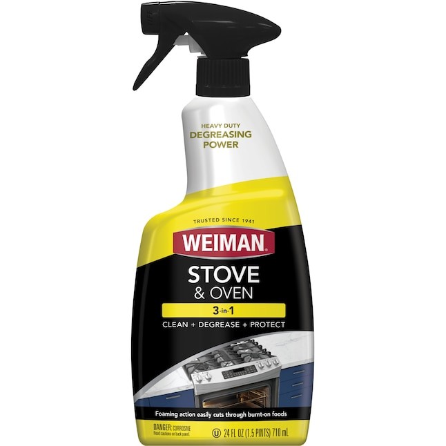 Weiman Products 3-in-1 Clean + Degrease + Protect Stove and Oven 24 Fluid ounce
