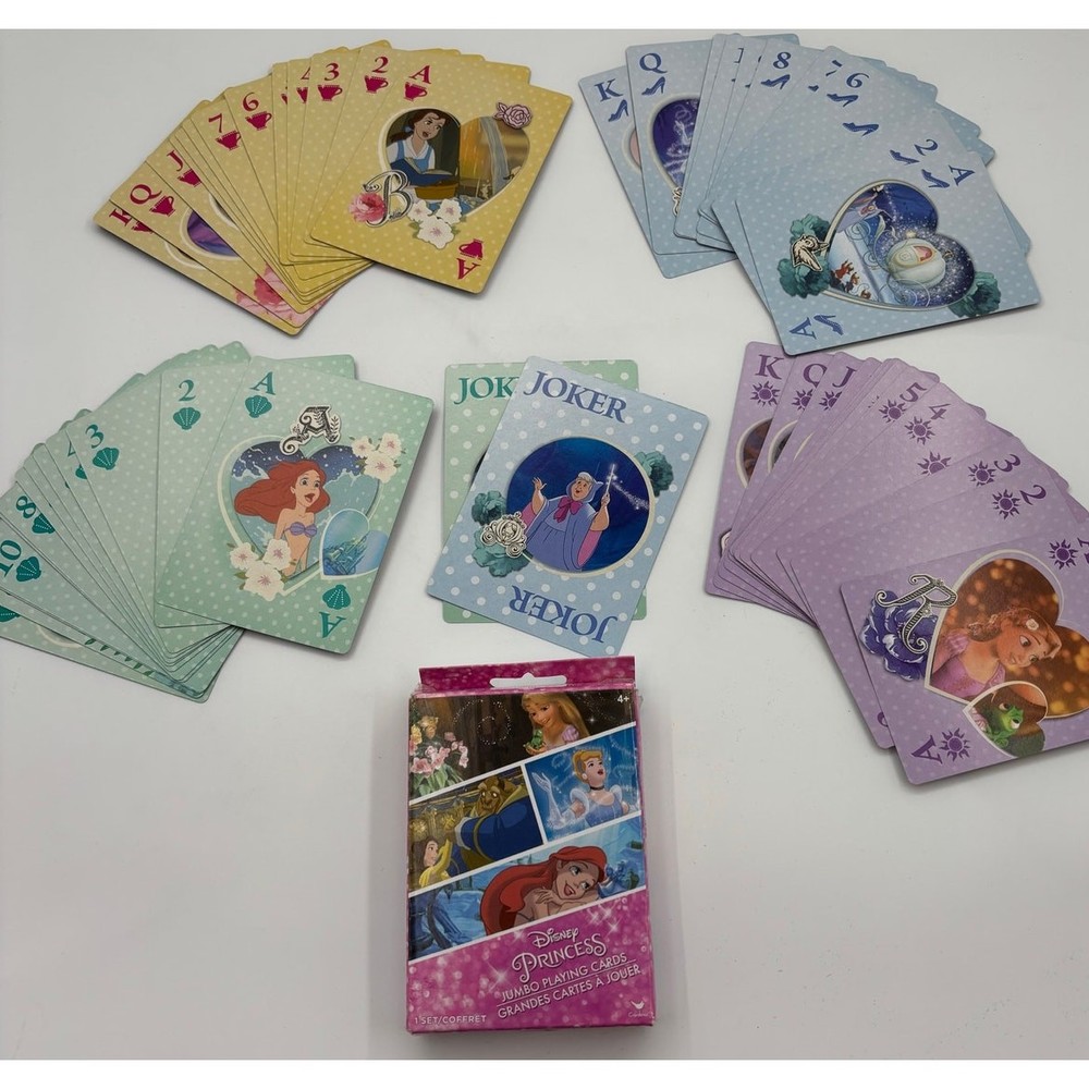 Disney Princess Jumbo Playing Cards Complete Set