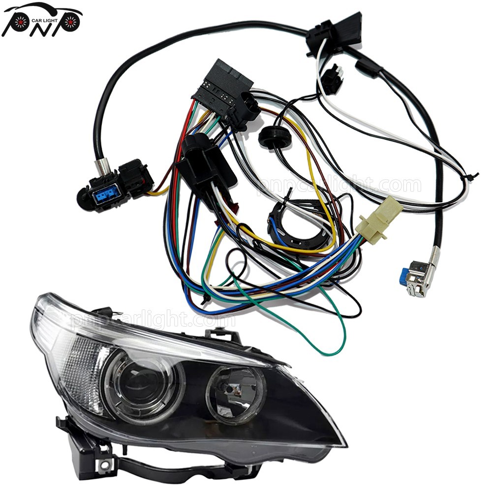 Pair for BMW 5' E60 E61 2005-2007 AKL Xenon Headlight Internal Harness ECE