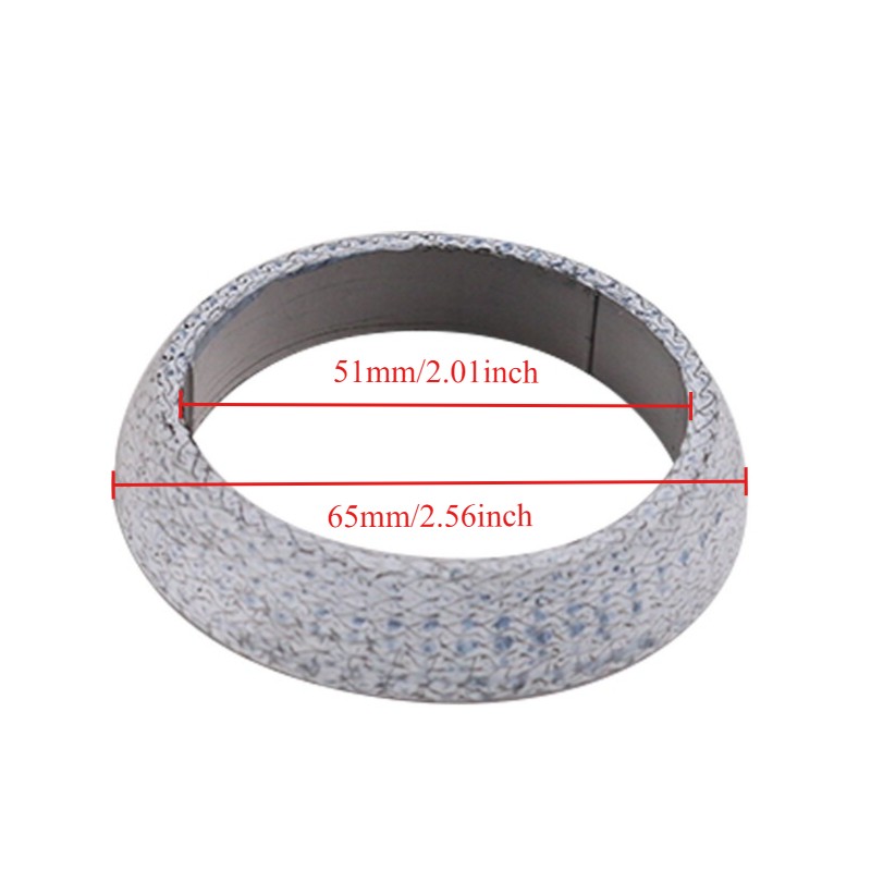 2PCS 2''/51mm Exhaust Pipe Donut Gasket Muffler Seal Ring Exhaust Flange Gasket