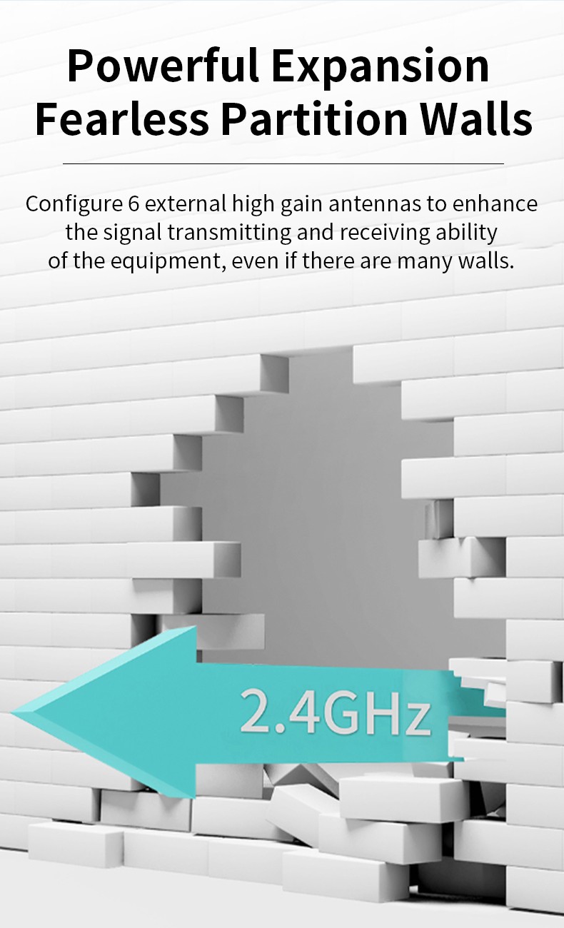 5G Internet WiFi High-Speed Extender Amplifier Router Signal Booster 867Mbps