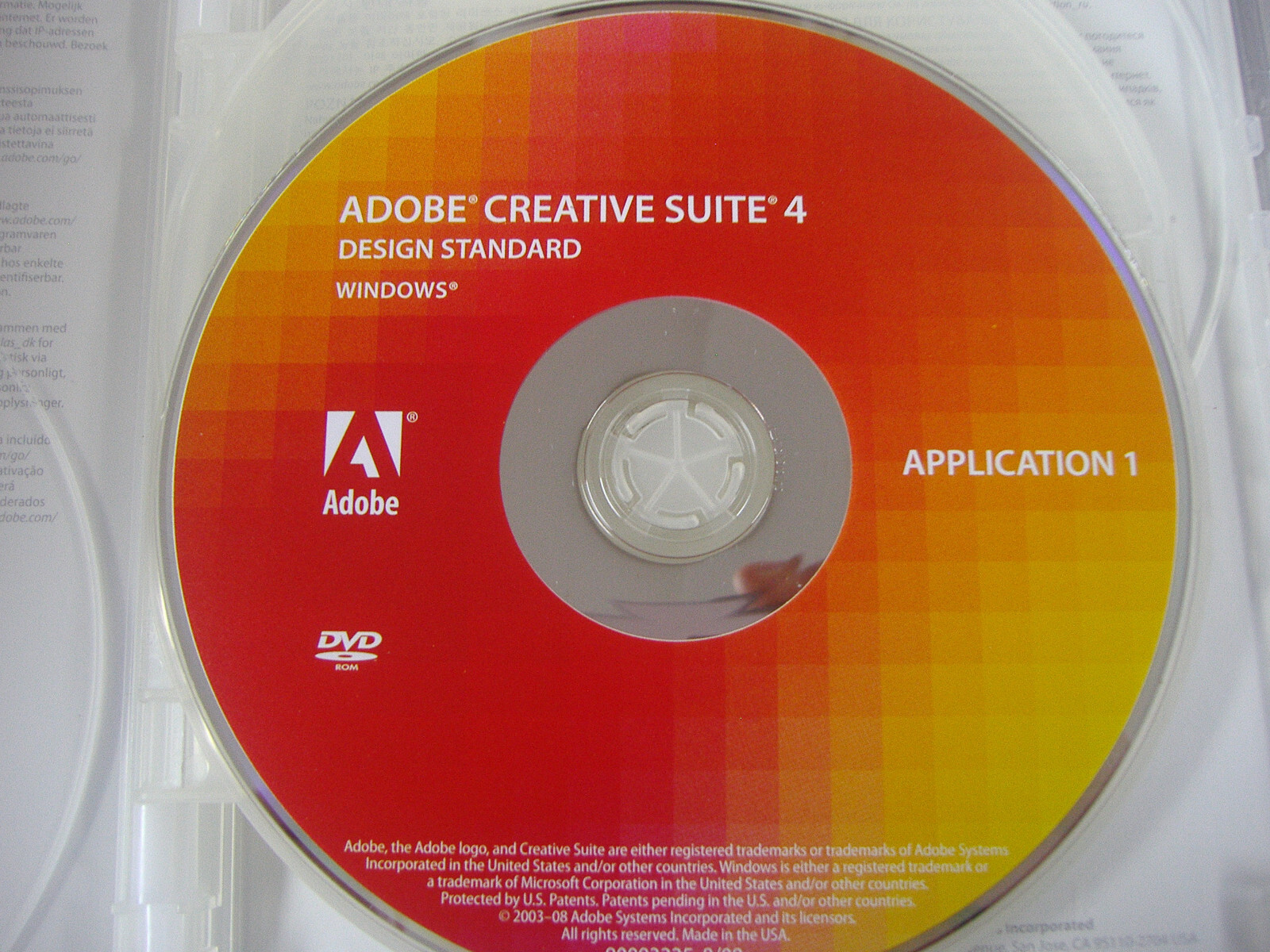 Adobe Creative Suite 4 CS4 Design Standard For Windows Full Retai DVD Version