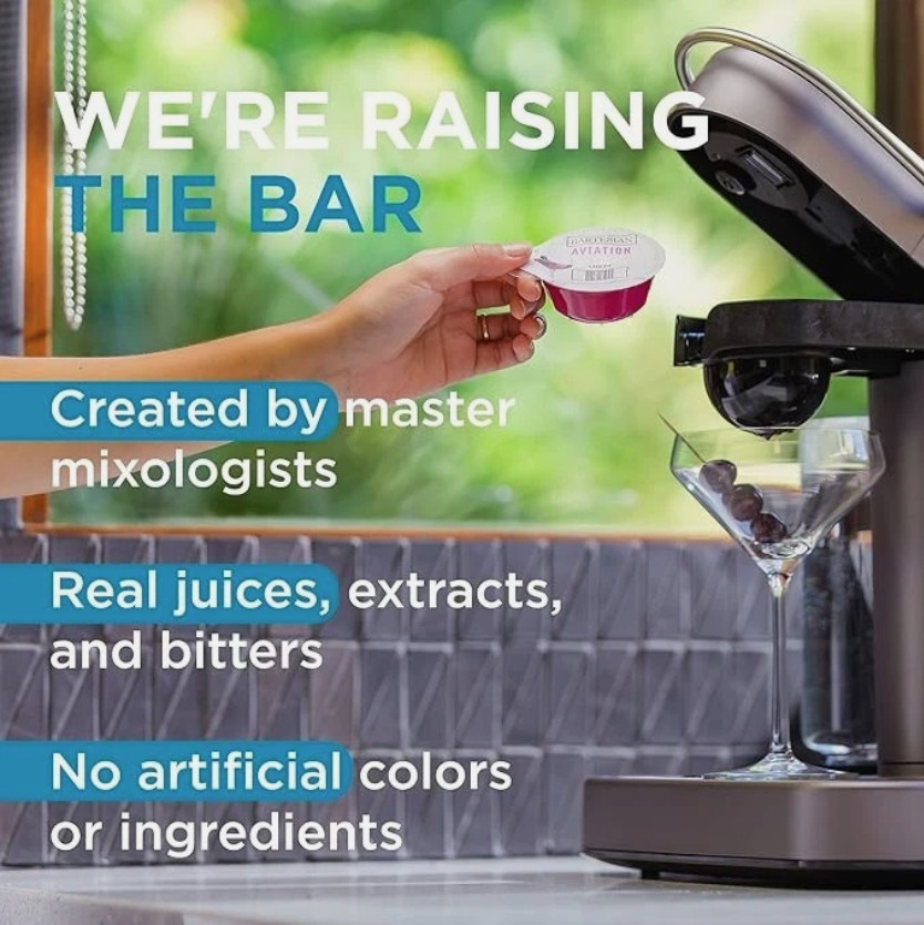 Bartesian Classic Collection 6 Cocktail Mixer Capsules, Pack of 6