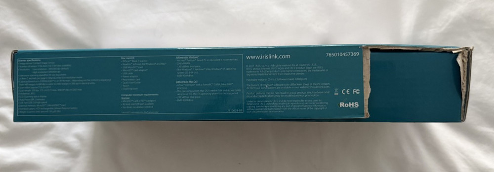 IRIScan Book 2 Executive Handheld Scanner