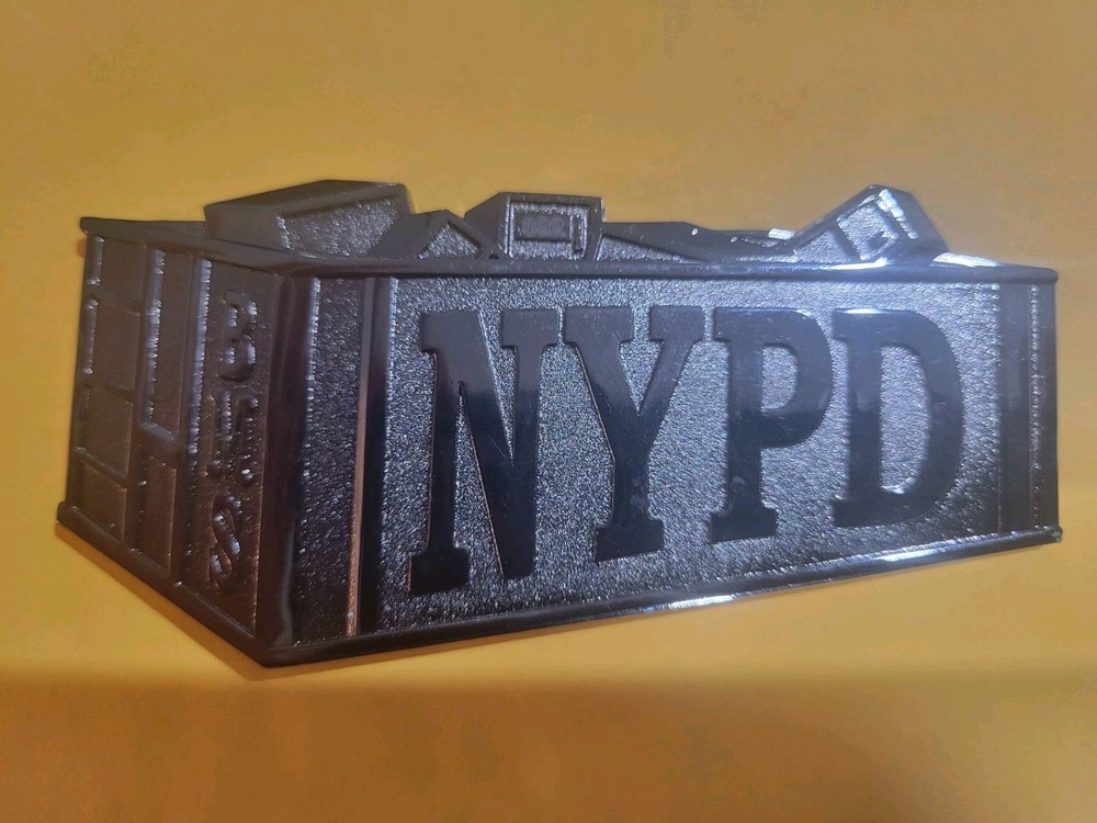 Large NYPD Building Maintenance Section Precinct Clean Up Program challenge coin