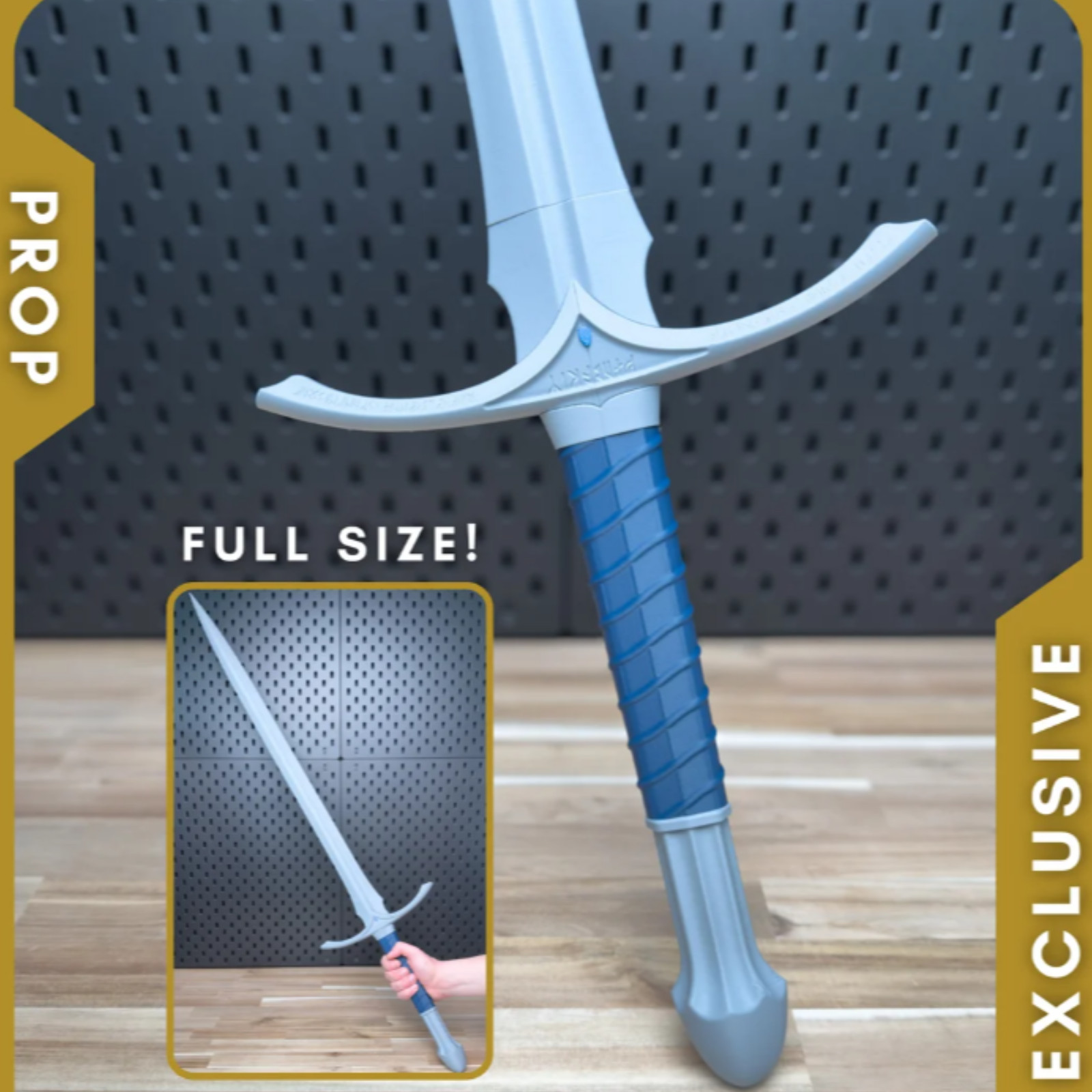 Glamdring Gandalf's Sword Replica 47-Inch 3D Printed Display