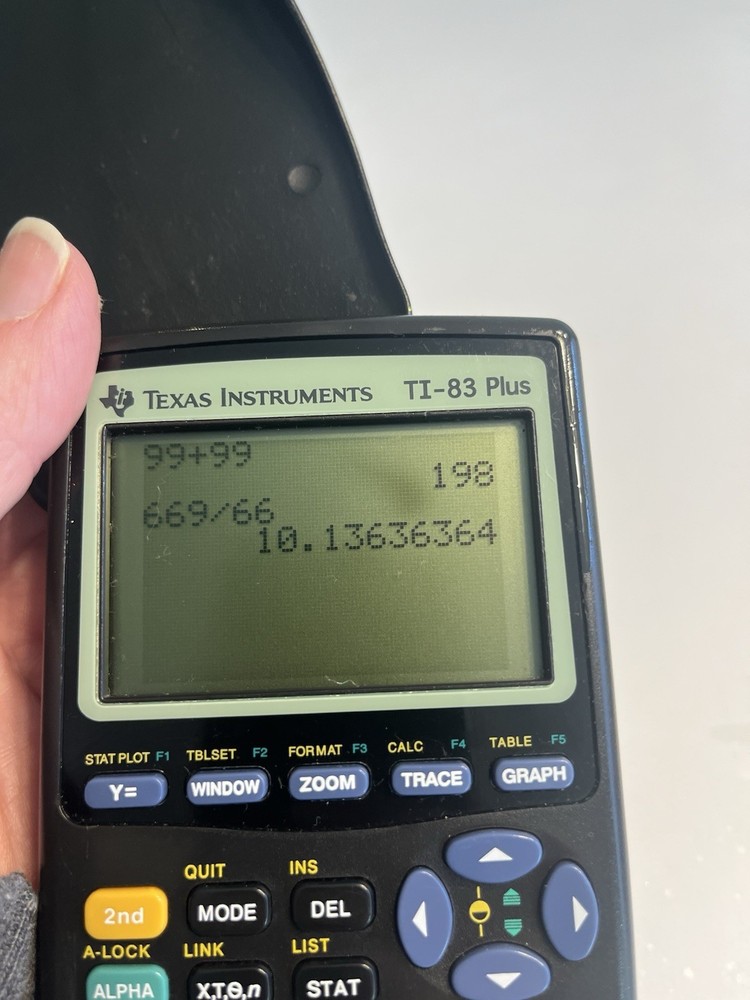 Texas Instruments TI-83 Plus Graphing Calculator Black Tested & Working