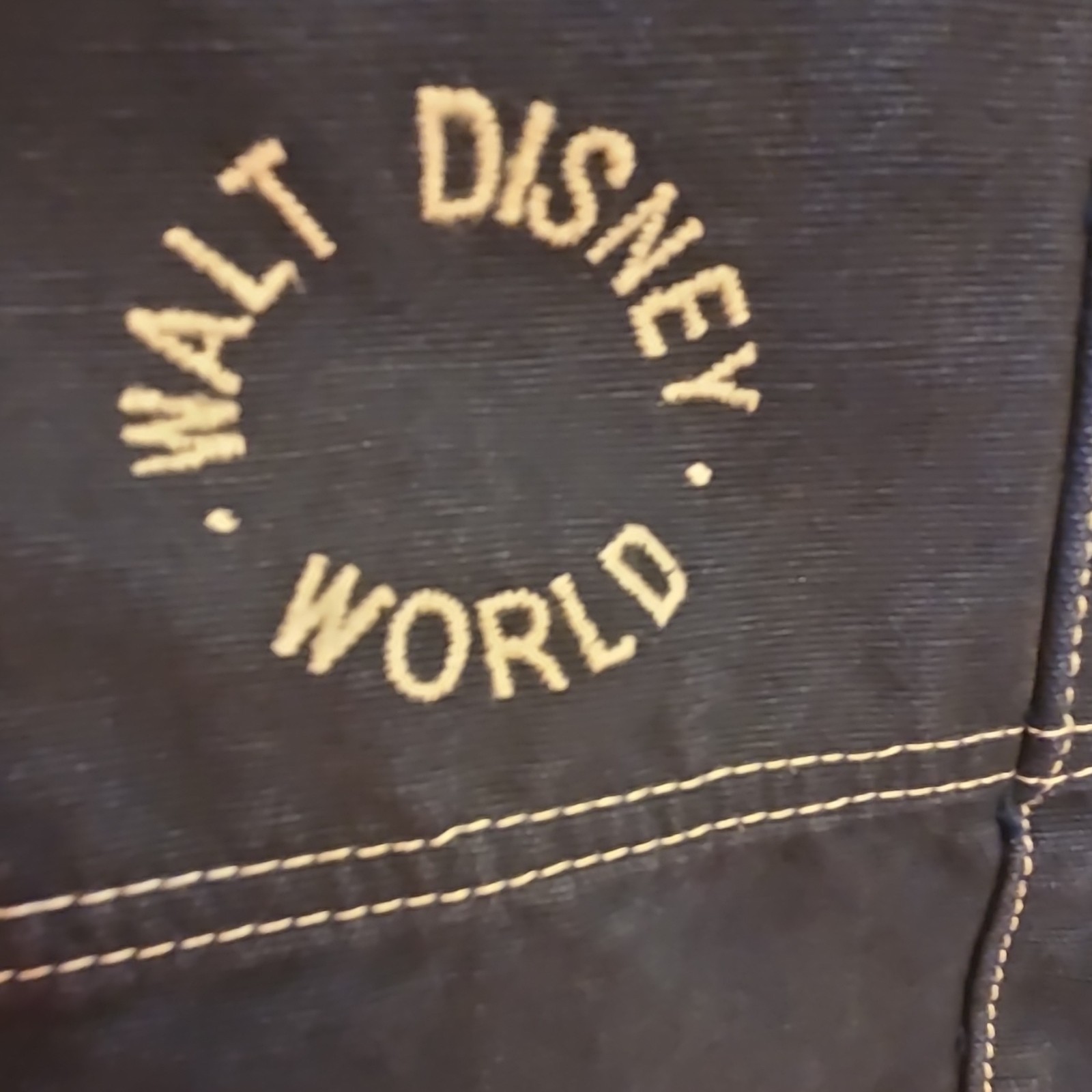 Disney Walt Disney World Mickey Mouse Navy Canvas Tote Bag Medium