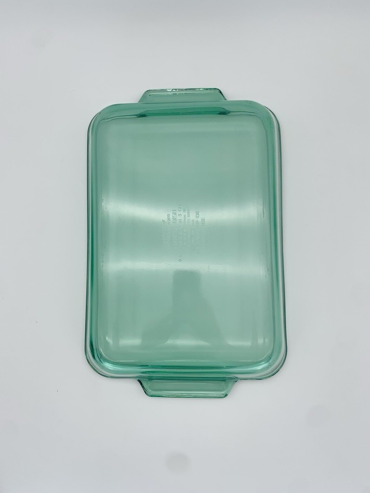 VTG Anchor Hocking Emerald Green 3 Quart Rectangular 9X13 Casserole Baking Dish