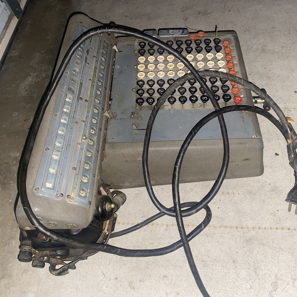 Rare Vintage Monroe High Speed Adding Machine Calculator Electric Untested