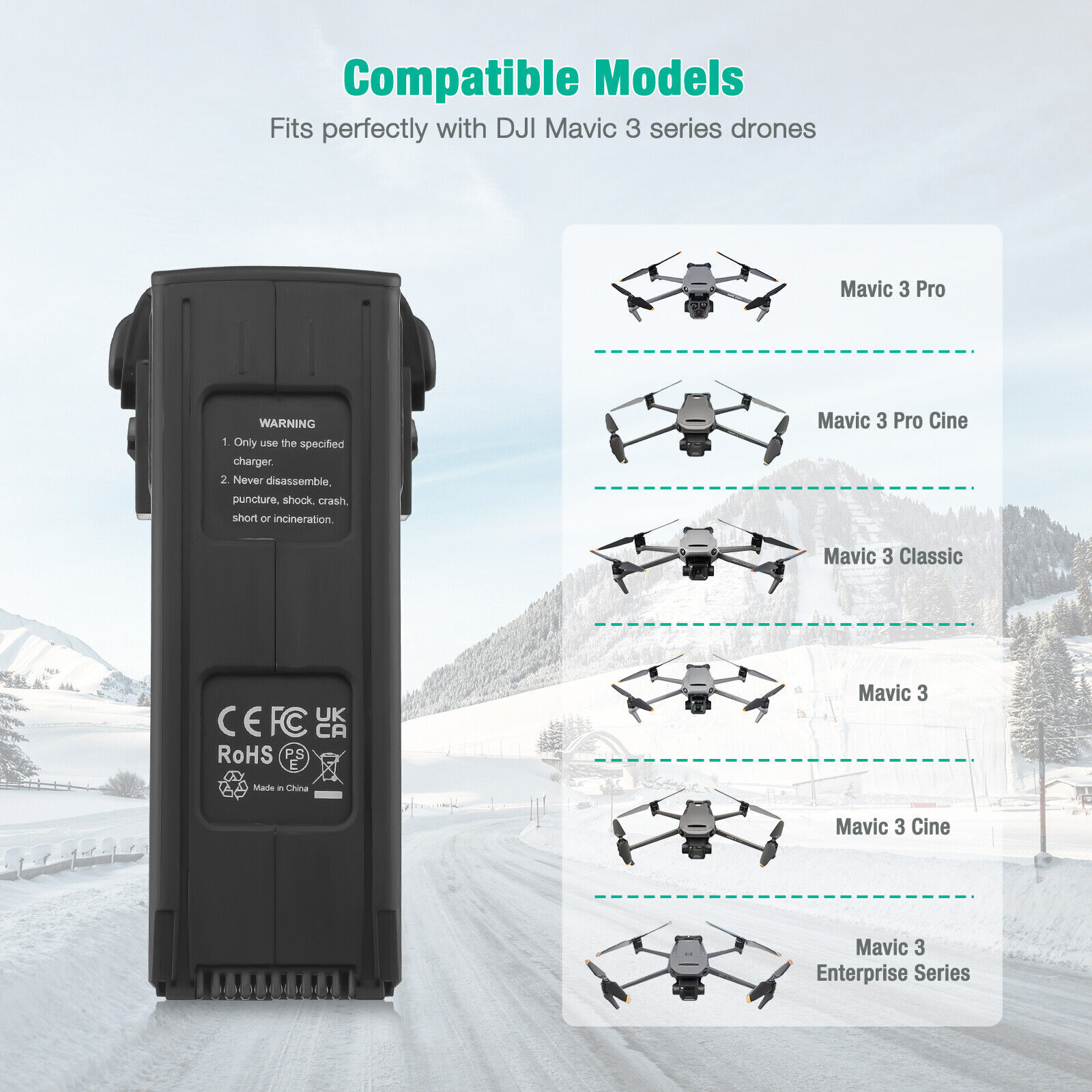 DJI Mavic 3 Intelligent Flight Battery Mavic 3 Pro Mavic 3 Classic Cine Battery