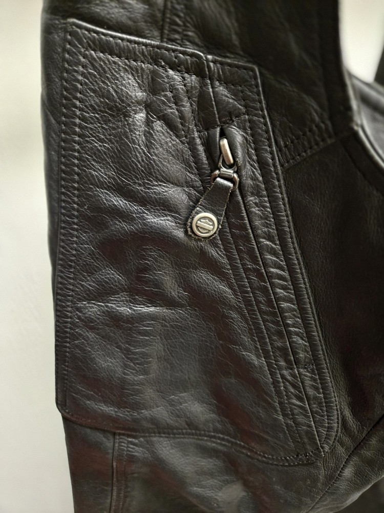 Harley Davidson Genuine Leather Chaps Riding Chaps Pockets Size Small Pants