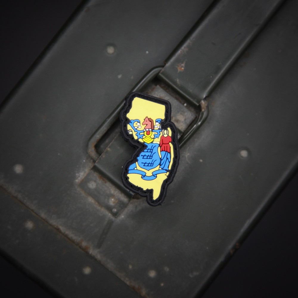 New Jersey State Flag PVC Morale Patch