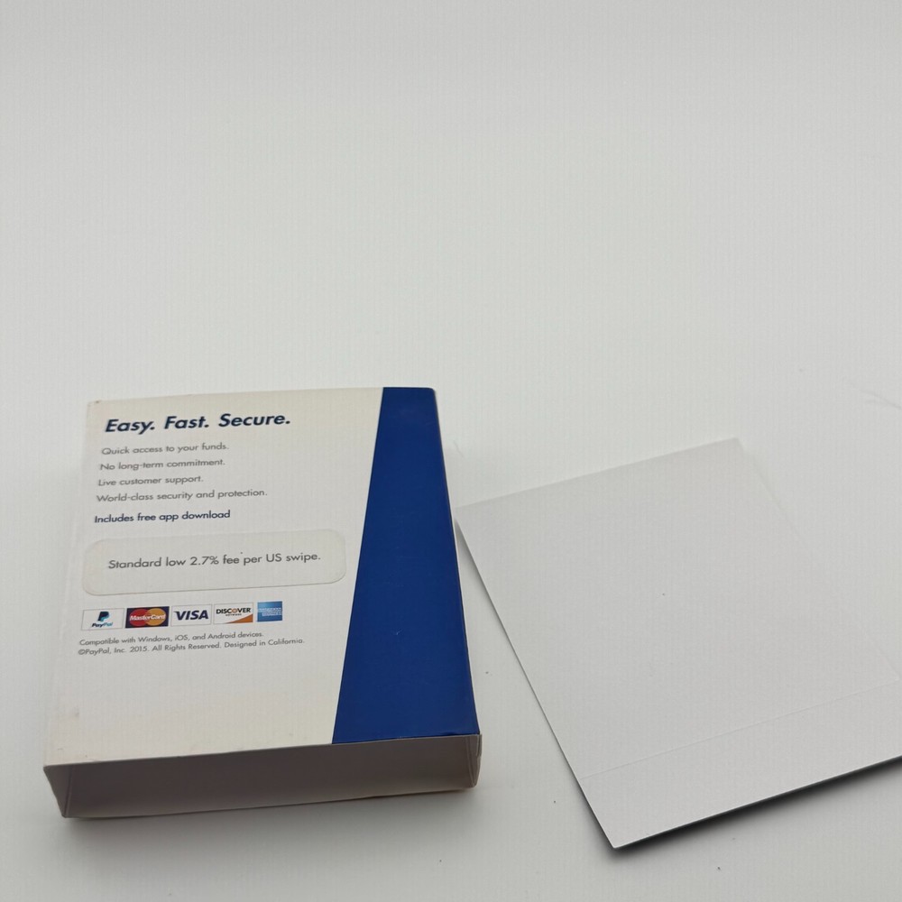 PayPal Here Mobile Card Reader Swipe 3.5mm Audio Jack w/ Box Inserts