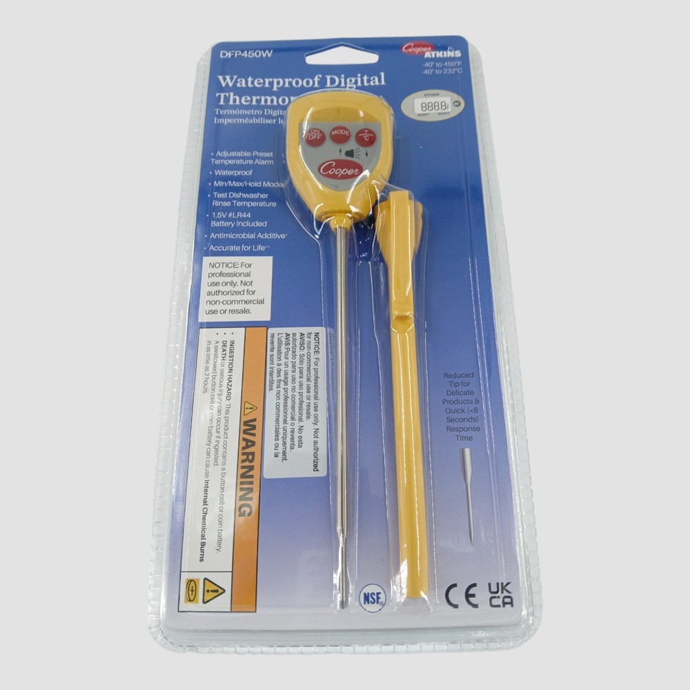 Cooper-Atkins DFP450W Waterproof Digital Thermometer (Untested)