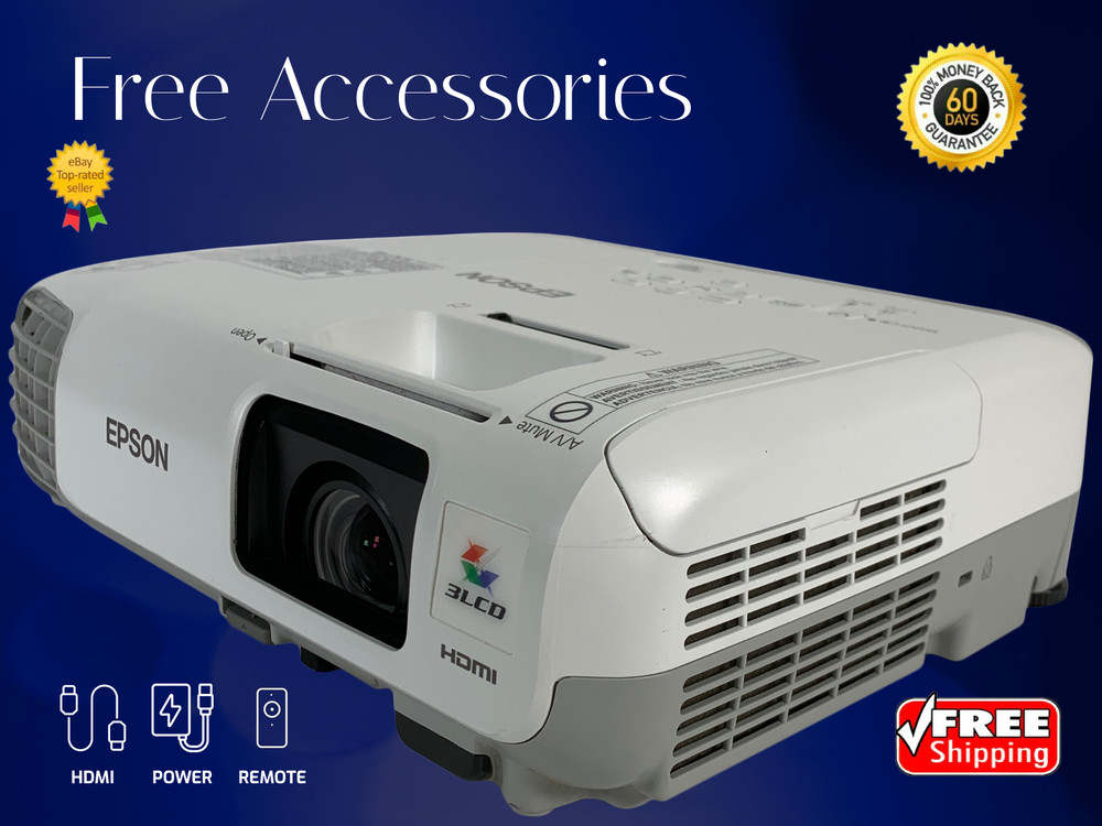 2700 ANSI 3LCD Projector Ceiling Hanging Projector for Installation 1080i Bundle