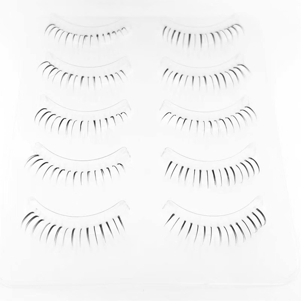 DAODER False Eyelashes Bottom Lashes Natural Look 10 pair (Pack of 1), Black