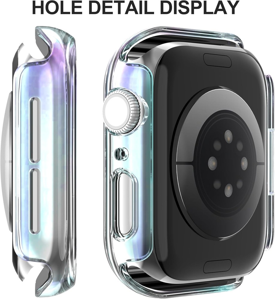 2-Pack Tempered Glass Screen Protector Case for Apple Watch 40mm Ultra-Thin