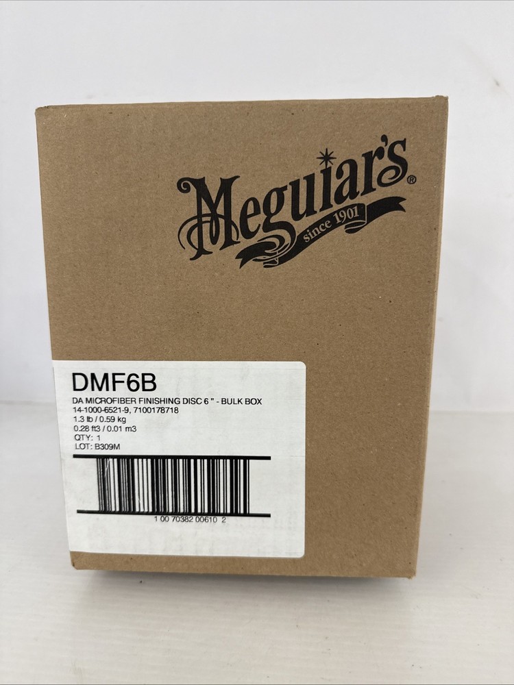 Meguiar's DA Microfiber Finishing Disc 6" DMF6 Bulk Box