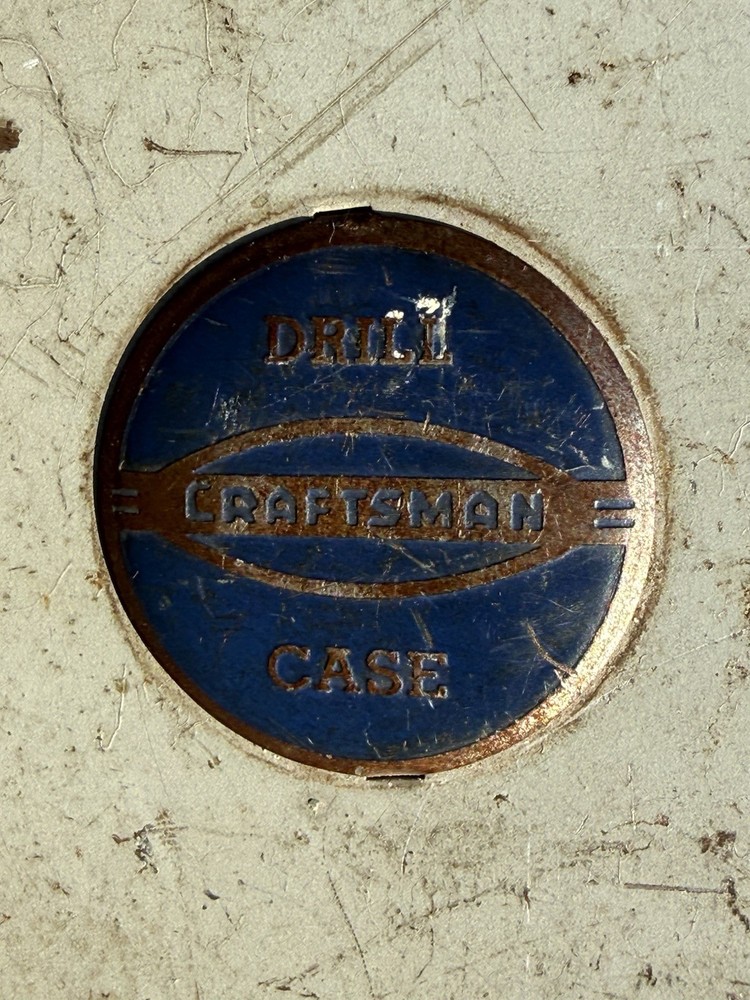 1930 - 1950 Sears Drill Bit Case, some drill bits included