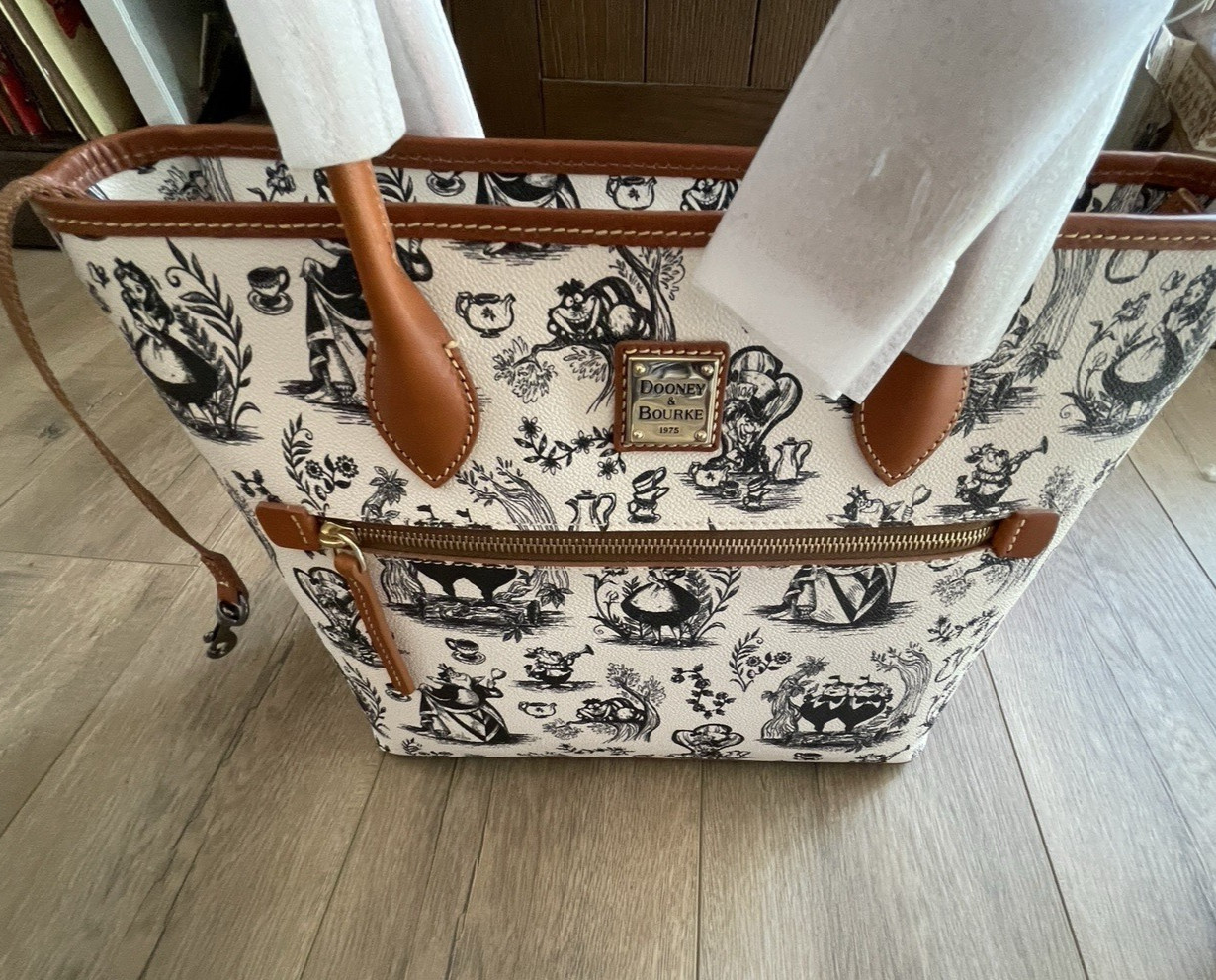 Dooney & Bourke Alice In Wonderland Purse Disney Tote Bag Purse NWT