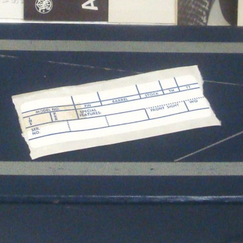 Vintage Smith & Wesson Blank End Box Label set of 4 Self Adhesive S&W Labels New