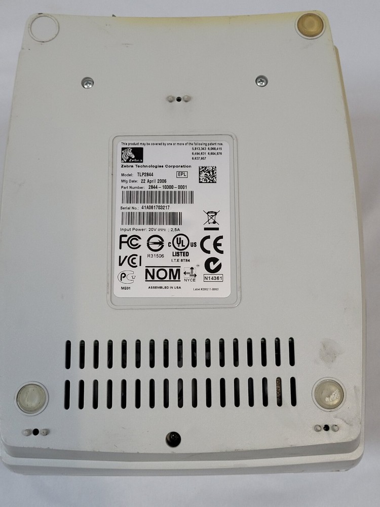 ZEBRA TLP-2844 Barcode and Label Thermal Printer