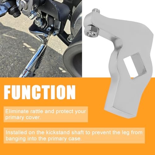 Adjustable Jiffy Stand Leg Stop - Replacement for Harley Chrome Kickstand