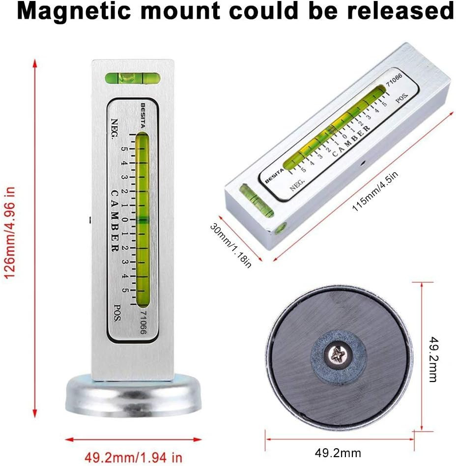 Adjustable Magnetic Gauge Tool Camber Alignment Tool Strut Wheel Alignment Tool