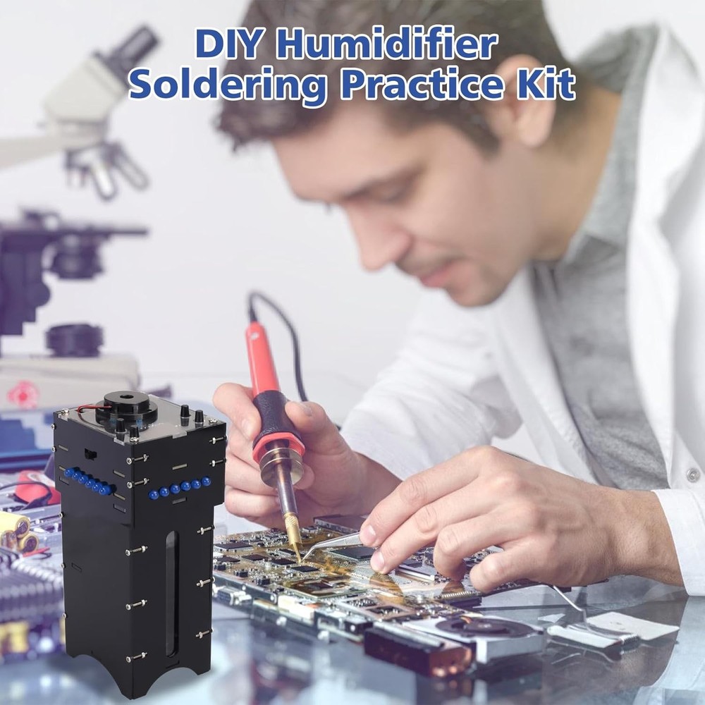 DIY Humidifier Soldering Practice Kit, Electronics Project with Time & Humidity