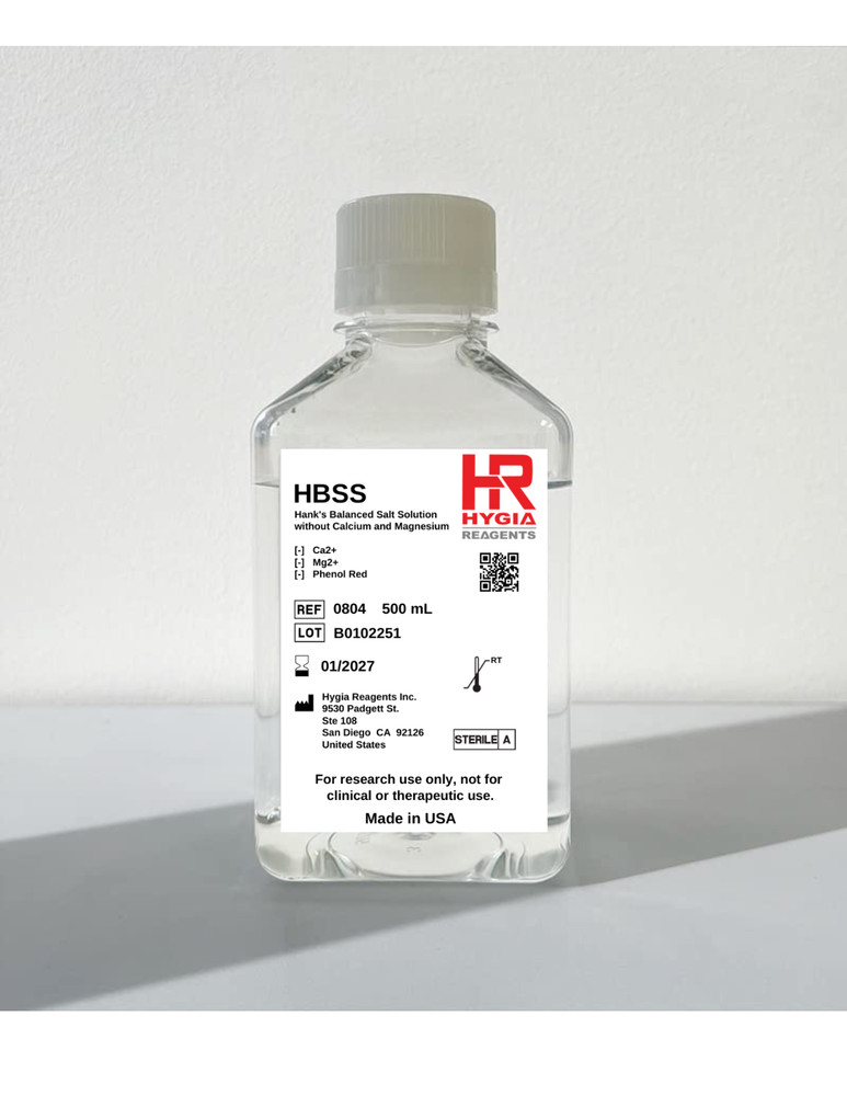 Hanks’ Balanced Salt Solution (HBSS) 500ml