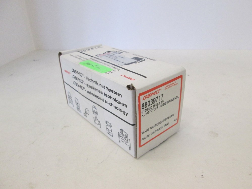 Gemu, Diaphragm Valve, 88039717, New