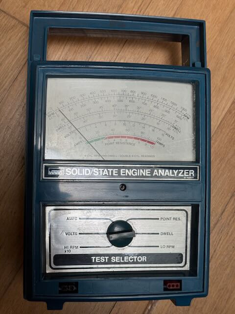 Vintage Electronic Solid/State Engine Analyzer Montgomery Ward 61-82015 w/Manual