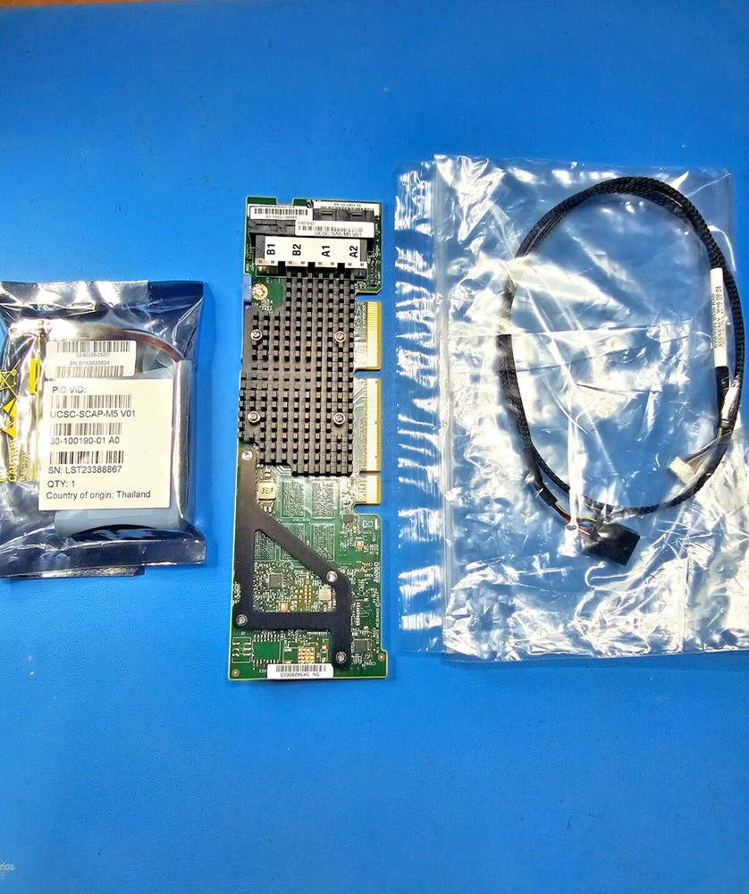 UCSC-RAID-M5 12Gb/s SAS HBA Raid Controller WITH NEW Battery & Cable.