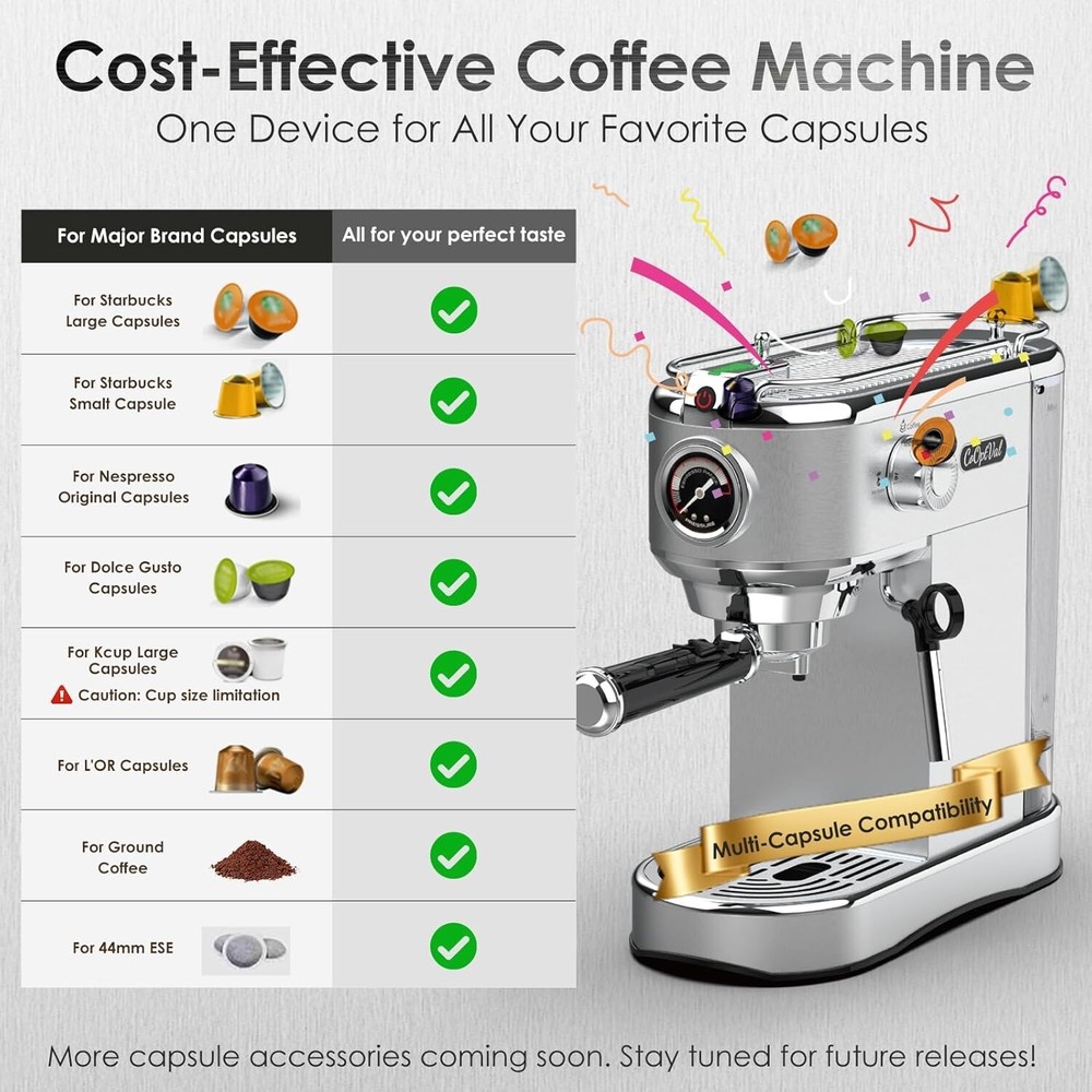 CoOptVal 20 Bar Espresso Machine ST-698-FB B2