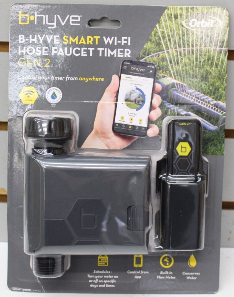 Orbit B-hyve Gen 2 Smart Hose Faucet Timer with Wi-Fi Hub 21204 SEALED FREE SHIP