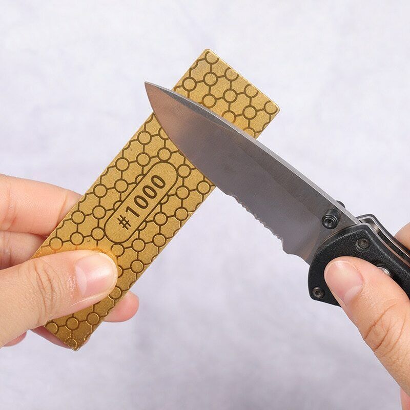 EDC Diamond Sharpener Stone Kitchen Knife Sharpener Whetstone Double Sided