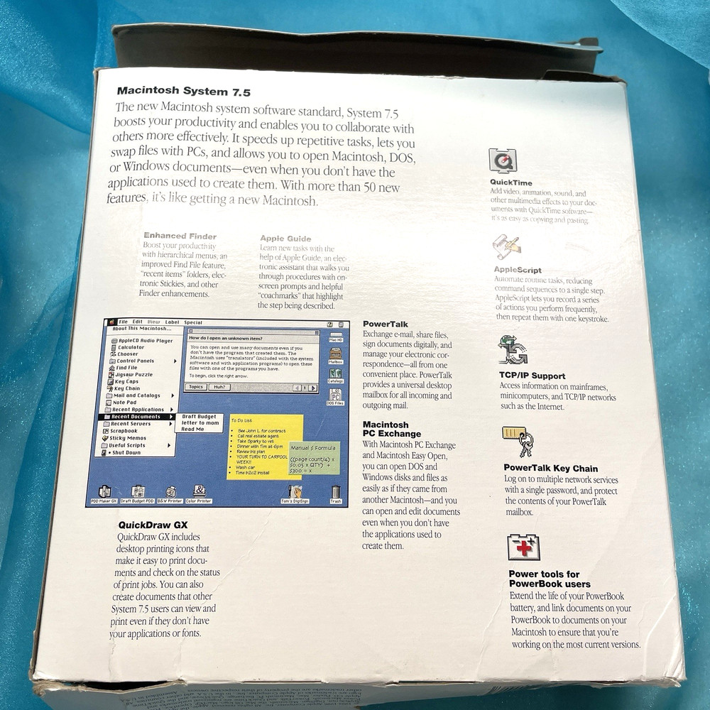 1996 Macintosh System Software 7.5 Version 7.5.3 Floppy Disks 20 Sealed, 20 Used