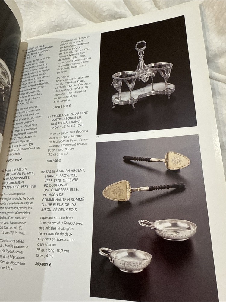Sotherbys 2003 Paris Important Silver Auction Catalog Reference June 11