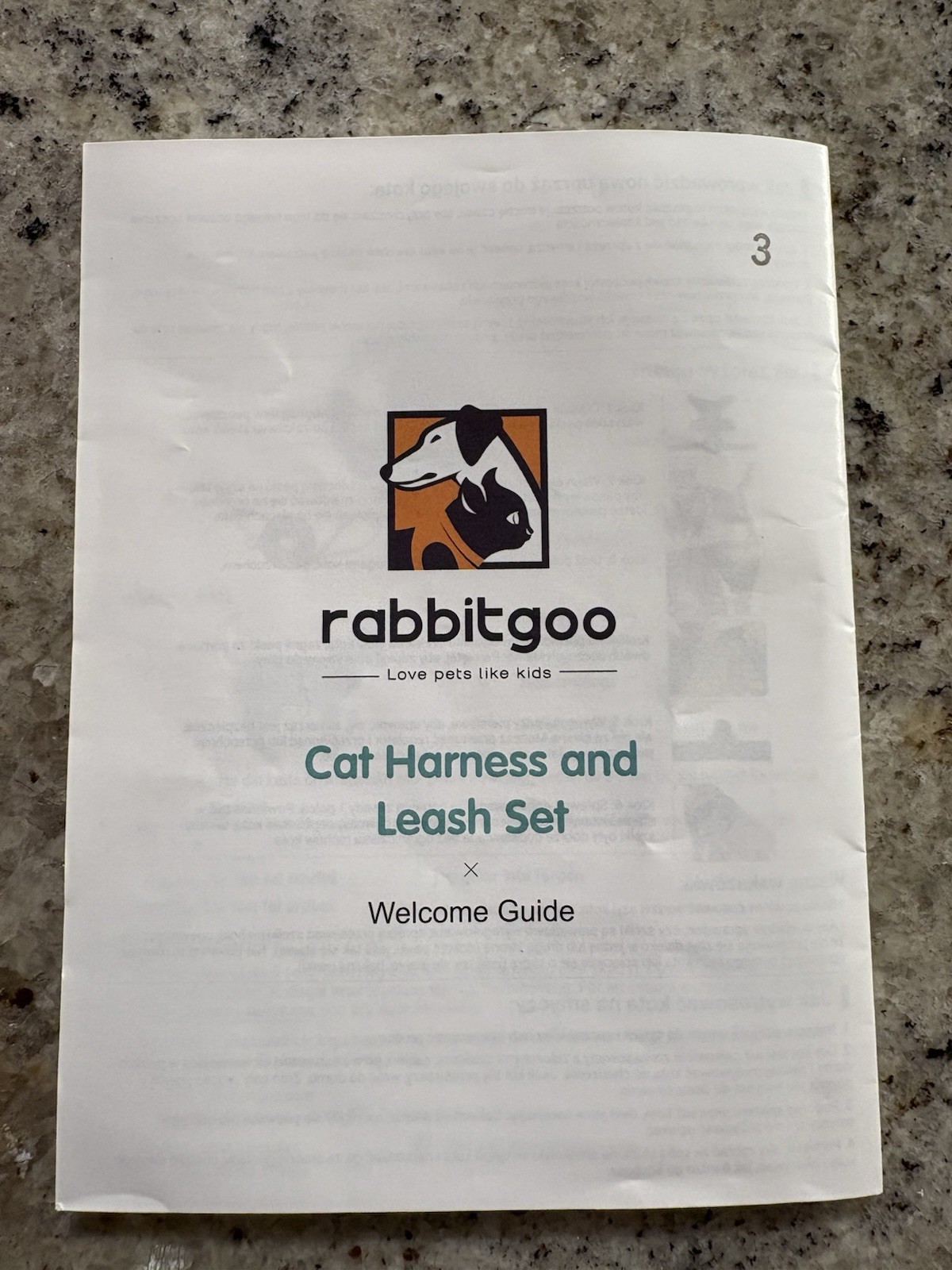 Rabbitgoo Cat Harness & Leash Set - Escape Proof Reflective Strips Black Size XS