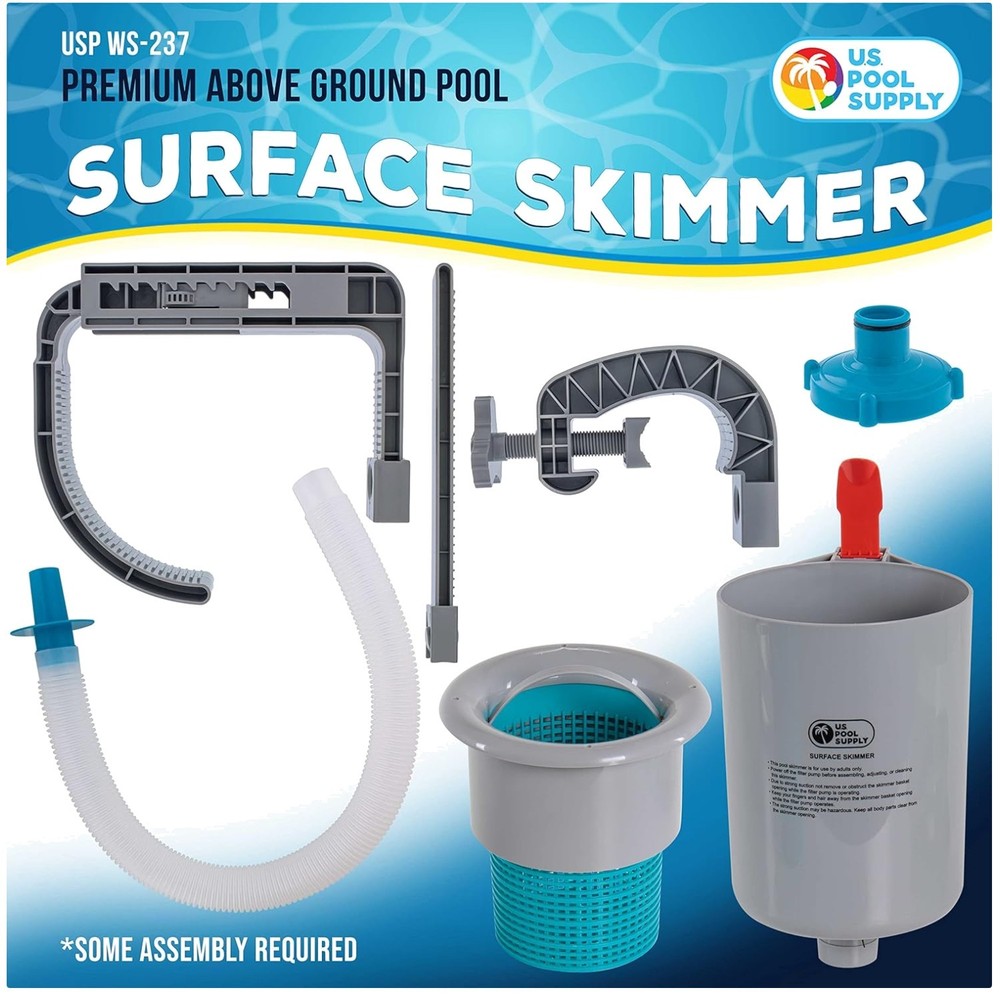 Floating Pool Skimmer - Wall Mount for Easy Installation