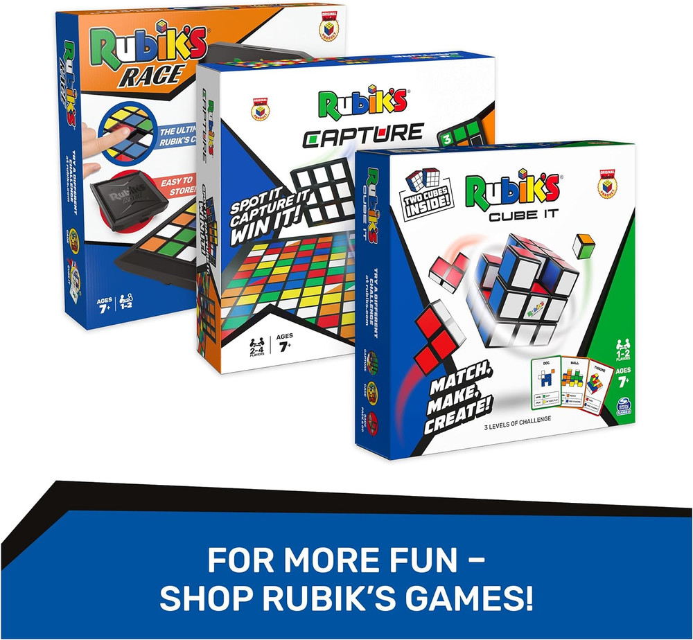 Rubik’S Cube, 3X3 Magnetic Speed Cube, Problem-Solving Brain Teaser, Classic Col