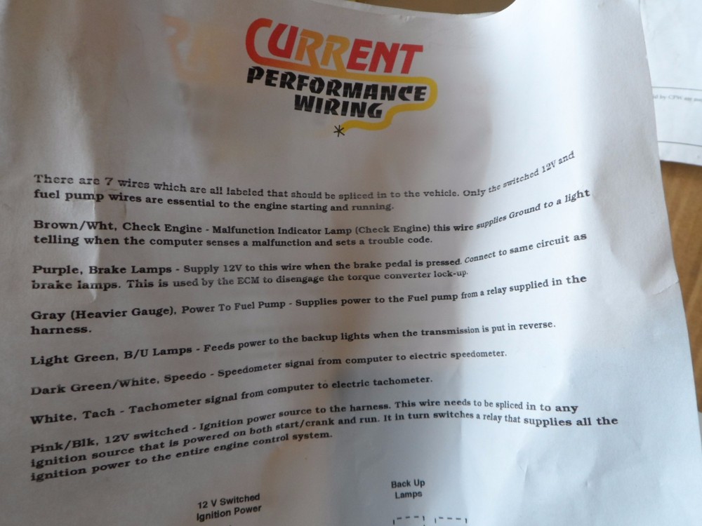 Current Performance Wiring 1961 Chevy Impala LS2 Custom E40 Engine Harness 03BB1