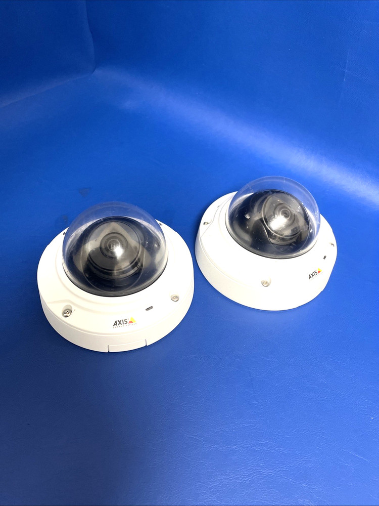 LOT OF 2X *UNTESTED* AXIS M3006-V Network Camera Fixed mini dome / CUT CABLE